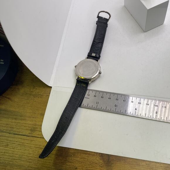 Mens Dual Time Vintage Watch Works New Battery